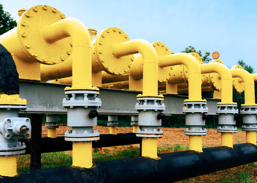 Polymer Link's engineering grades metal yellow pipeline made from rotational moulding raw materials