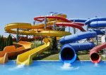 Four differently coloured water slides in the water park were made using Polymer Link's Standard Grade General Purpose Series, which consists of rugged and resilient materials capable of withstanding rough handling